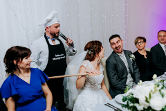 Dominik Krpelan starejší, mladejší, moderátor svadby